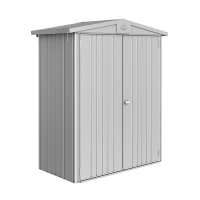 5ft x 2ft Biohort Europa 1 Silver Metal Shed (1.5m x 0.78m)