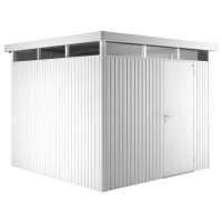 8ft x 8ft Biohort HighLine H4 Silver Metal Shed with window skylight (2.52m x 2.52m)