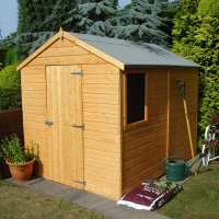 8ft x 6ft Shire Durham Tongue and Groove Apex Wooden Shed (2.38m x 1.79m)