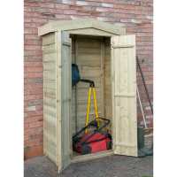 3ft7 x 1ft8 Forest Tall Apex Wooden Garden Storage Tool Store - Outdoor Patio Storage (1.1m x 0.5m)