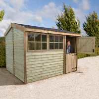 6ft x 8ft Shed-Plus Champion heavy-duty Barnstyle Shed - Stable Door (1.88m x 2.49m)