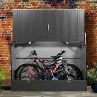 6ftx3ft (1.8x0.9m) Trimetals Anthracite ftProtect.a.Cycleft Secure Garden Bike Storage