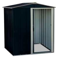 5ft x 4ft Sapphire Apex Anthracite Metal Shed (1.62m x 1.22m)