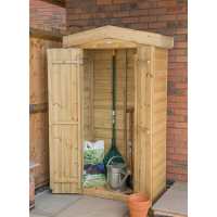 3ft7 x 1ft8 Forest Shiplap Tall Apex Wooden Garden Storage Tool Store - Outdoor Patio Storage (1.2m x 0.51m)