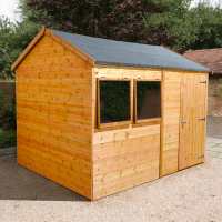 10ft x 8ft Shed-Plus Champion heavy-duty Reverse Apex Single Door Shed (3.02m x 2.44m)