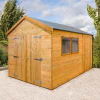 12ft x 8ft Shed-Plus Champion heavy-duty Combination Double Door Shed (3.63m x 2.44m)