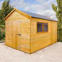14ft x 10ft Shed-Plus Champion heavy-duty Combination Single Door Shed (4.2m x 3m)
