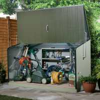 6ft5 x 2ft11 (1.96x0.89m) Trimetals Green Storeguard Metal Garden Storage Unit