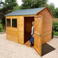 16ft x 10ft Shed-Plus Champion heavy-duty Reverse Apex Single Door Shed (4.88m x 3.05m)