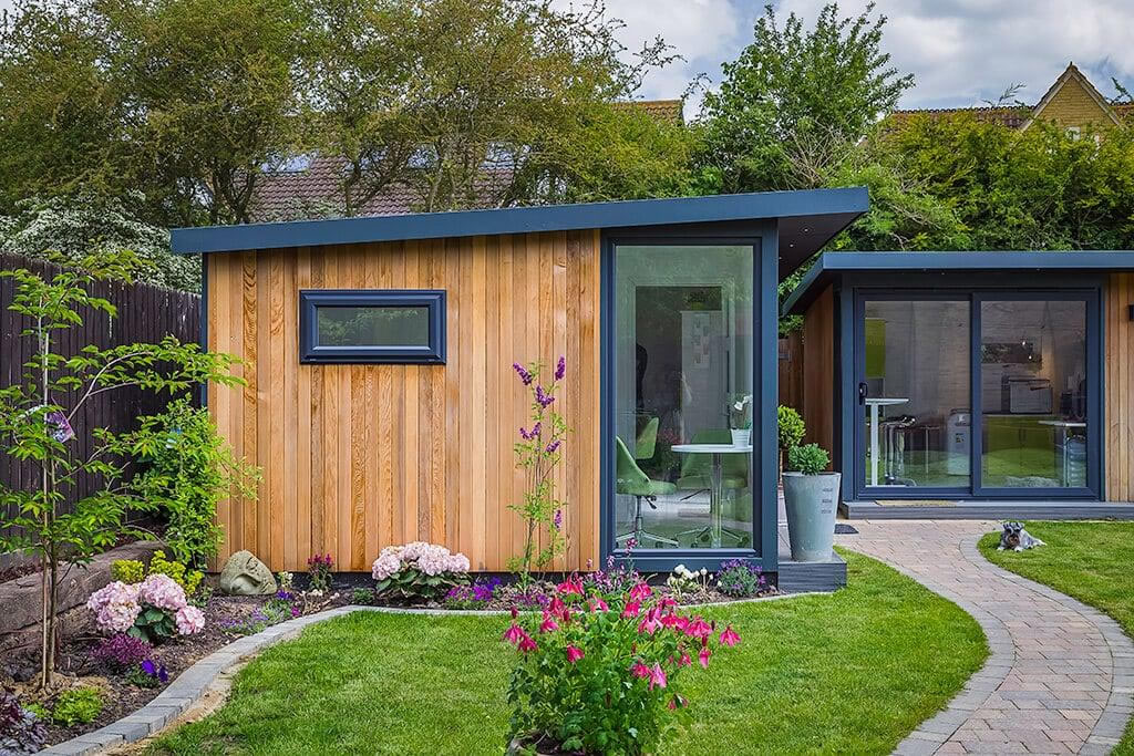 Dual aspect glazing creating a bright cabin interior