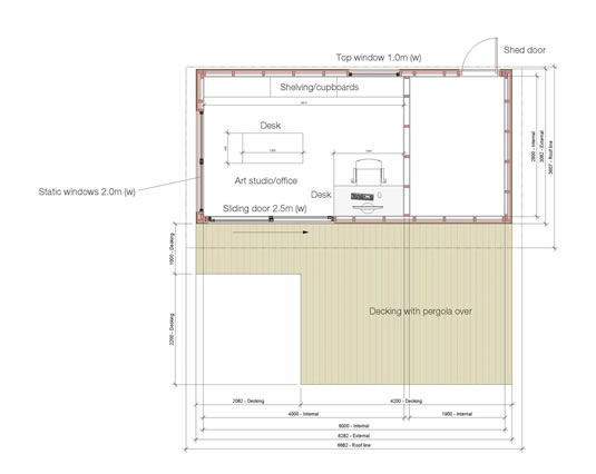 Planning a log cabin installation before construction
