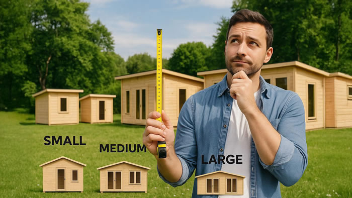 Compared Small Log Cabin Sizes