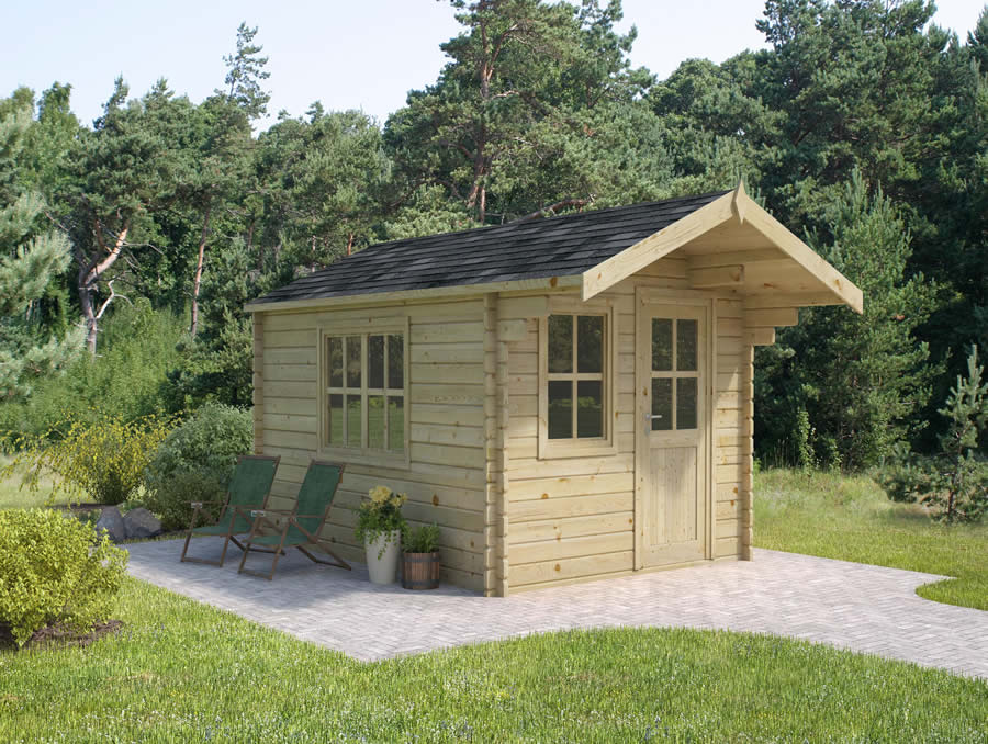 Belvedere Plus 3x4 Log Cabin