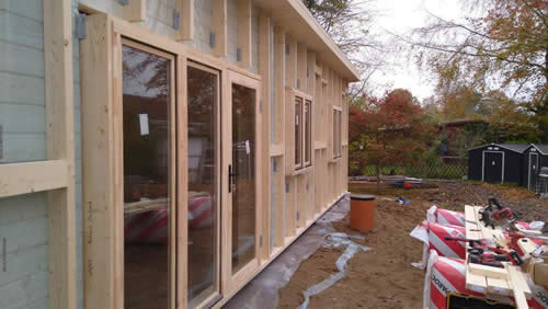states of build for an insulated cabin - 3