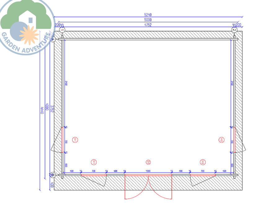 Torgnon 5x4 Log Cabin