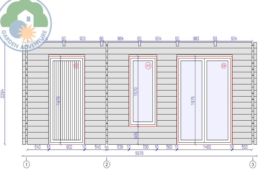 Livata 6x4 Log Cabin