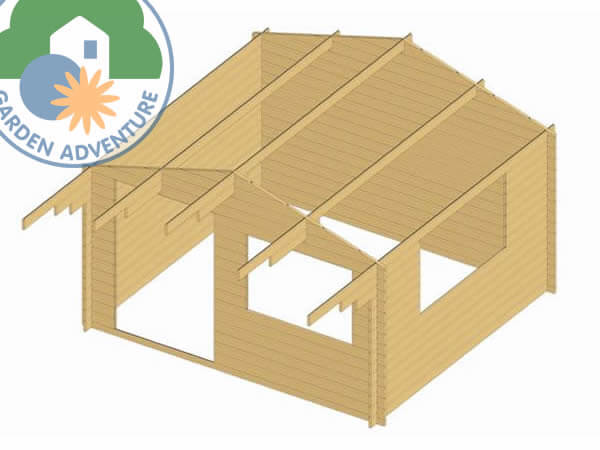 Wales 4x3 Log Cabin
