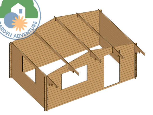 Plymouth 5x4 Log Cabin