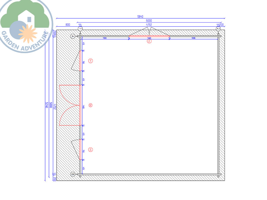 Grande 5x5 Log Cabin