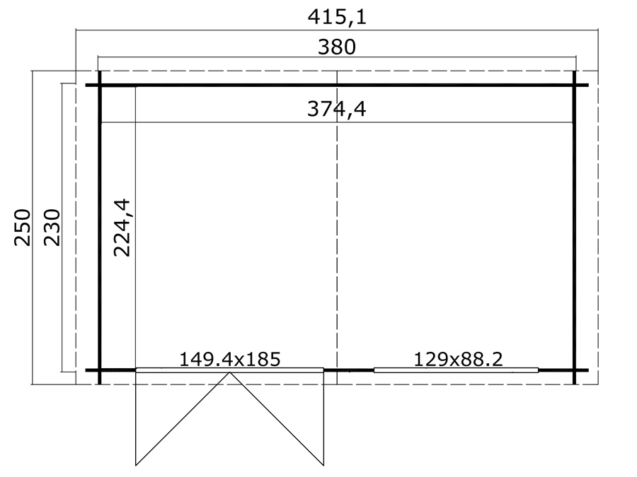 Axel 230 Log Cabin