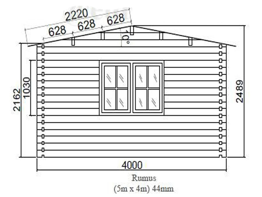 Rumus 5x4 Log Cabin