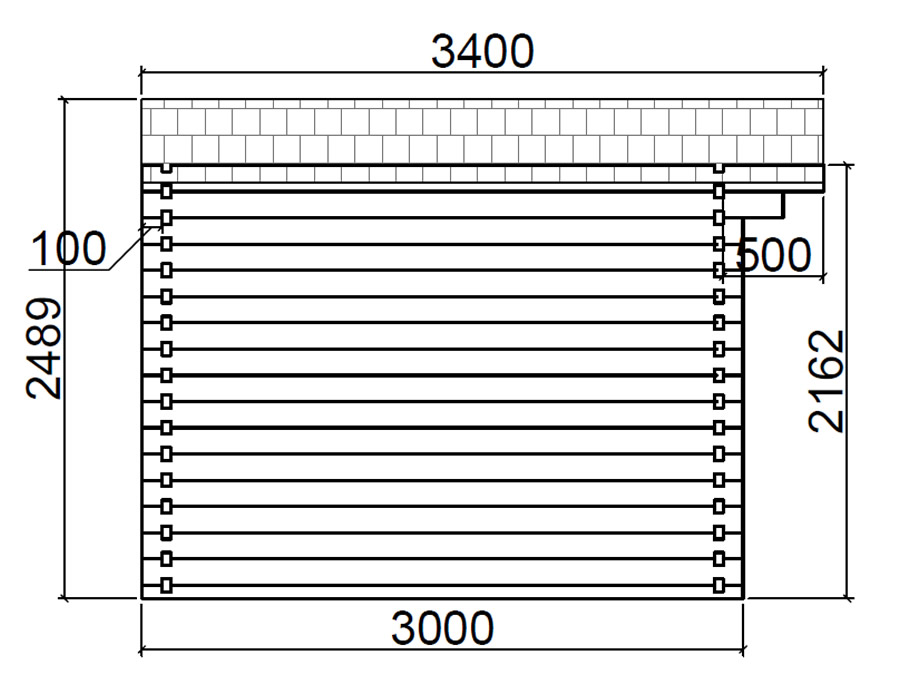 Oxford 4x3 Log Cabin
