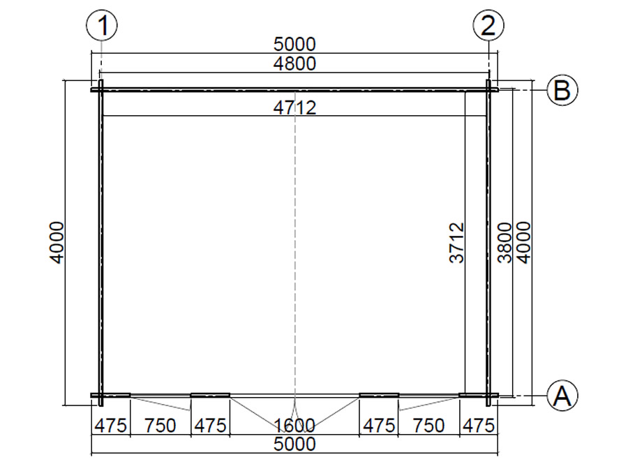 Oxford 5x4 Log Cabin