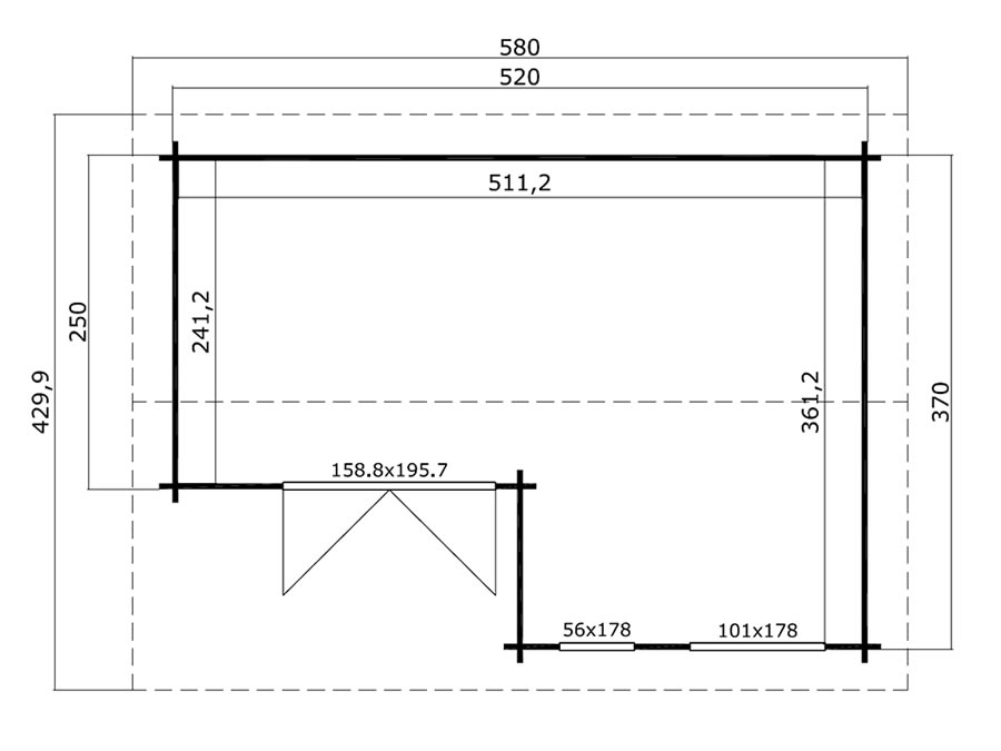 Brighton 44 Log Cabin