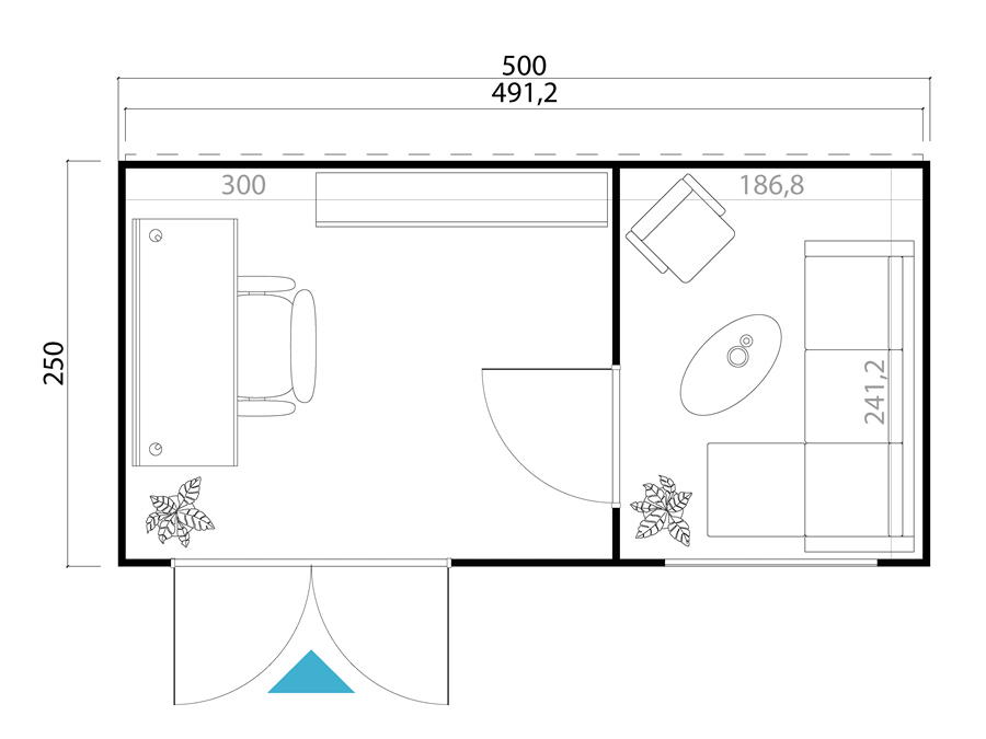 Sardinia 3 Log Cabin