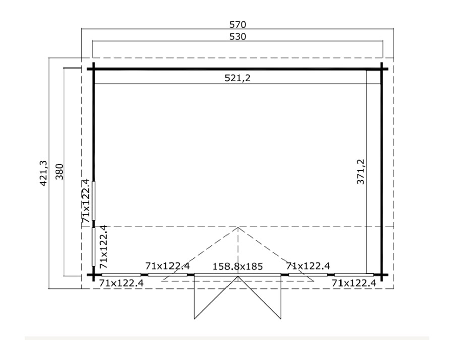 Balmoral 44 Log Cabin