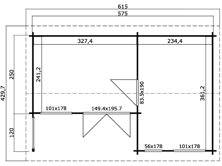 Montrose 44 Log Cabin