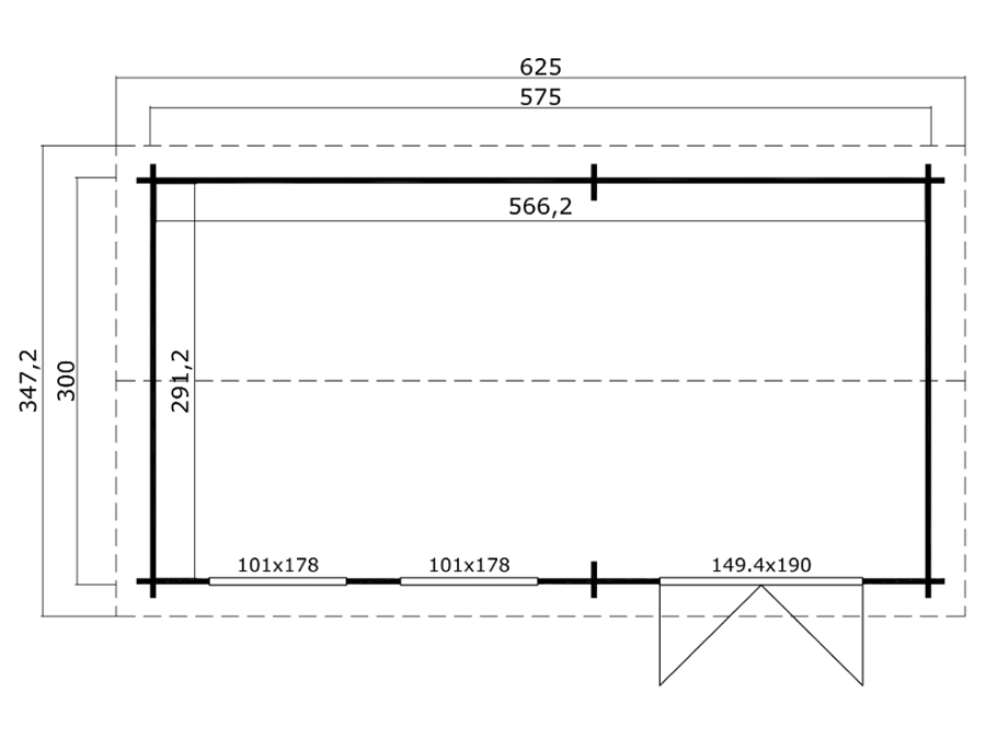 Shetland 2 Log Cabin