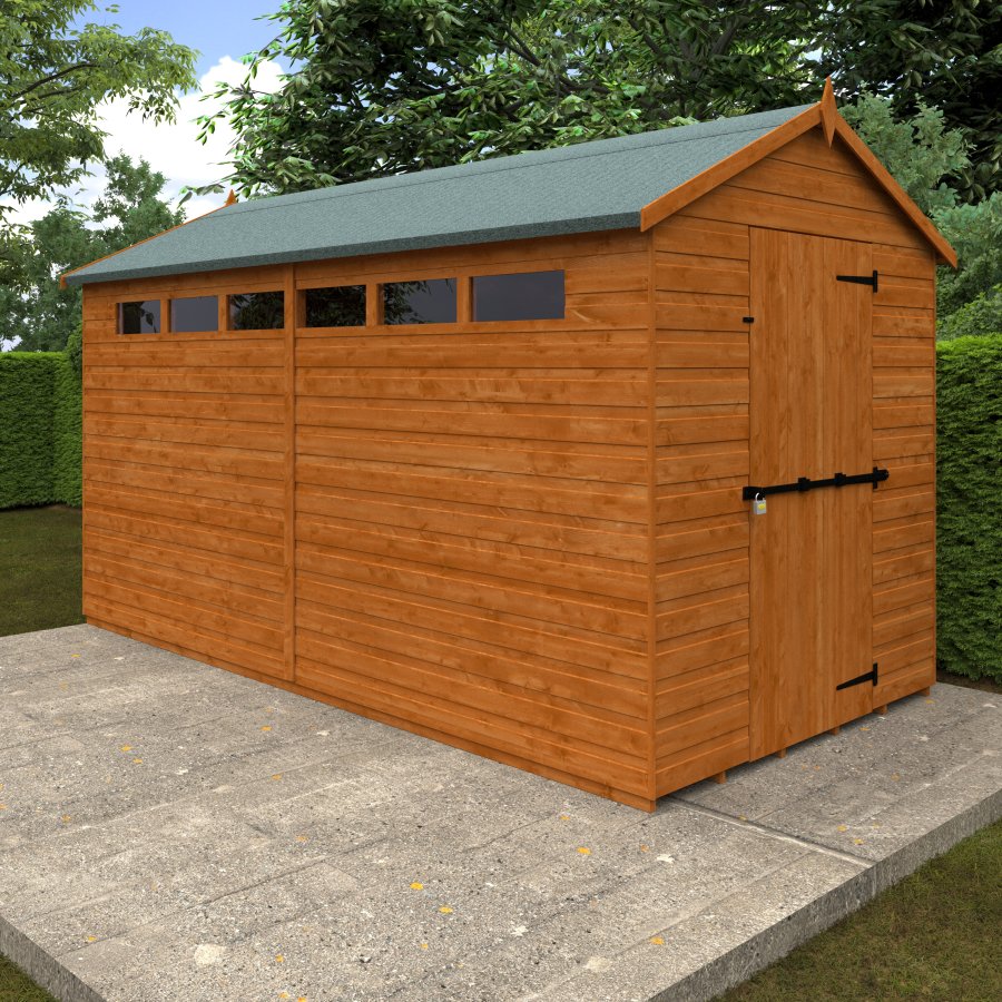 Security Apex Shiplap Shed
