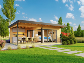 Domeo 10 Log Cabin - 4.5m x 8.5m Timber Garden Building