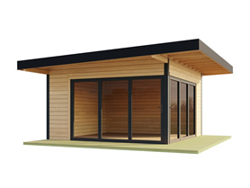 Domeo 9 Log Cabin - 4.5m x 4.5m Timber Garden Building