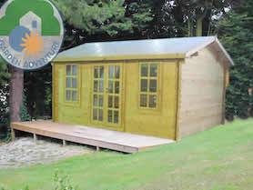 The Pila 5x4 Log Cabin In 44mm Logs Is Great Value At 3390 00