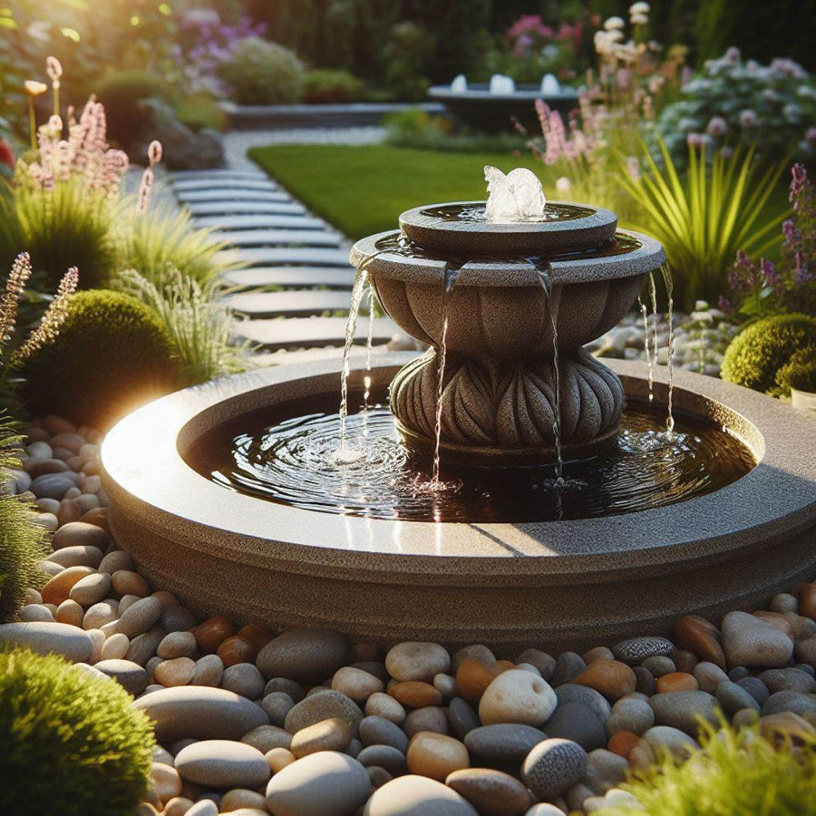 Add Water Fountain Garden