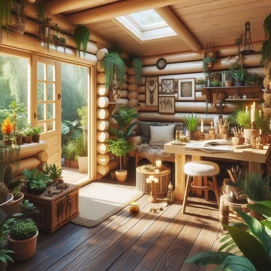 Garden Log Cabin Hobby Room