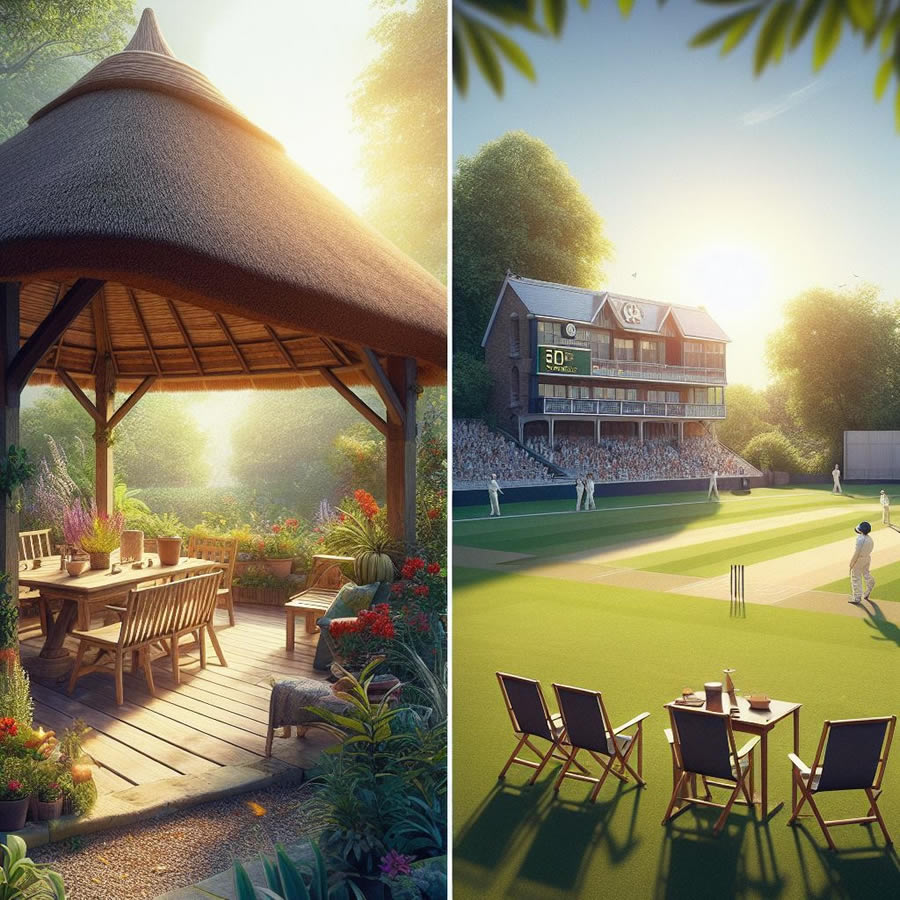 Garden Pavilion Vs Cricket Pavilion