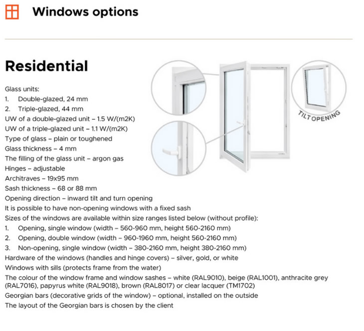 Residential Grade Windows