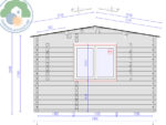 Aosta Plus 5x4 Log Cabin - Image 4
