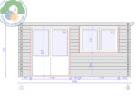 Aosta Plus 4x3 Log Cabin - Image 3