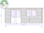 Aosta Plus 5x3 Log Cabin - Image 3