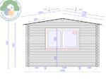 Aosta Plus 5x3 Log Cabin - Image 4