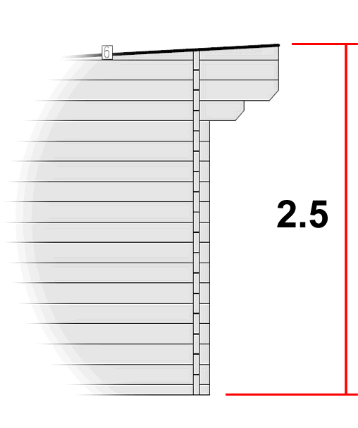 Cabins Under 2.5m