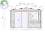 Trentino Plus 3x3 Log Cabin - Image 3