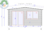 Trentino Plus 4x4 Log Cabin - Image 3