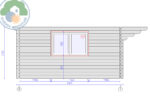 Trentino Plus 4x4 Log Cabin - Image 4