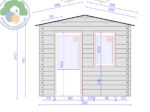 Belvedere Plus 3x4 Log Cabin - Image 3