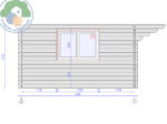 Belvedere Plus 3x4 Log Cabin - Image 4
